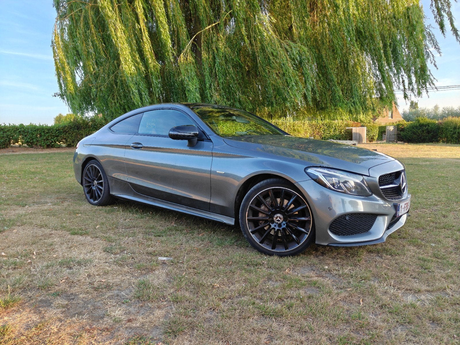 C180 Coupé night edition amg-pack, Autos, Argent ou Gris, Achat, Carnet d'entretien, Alcantara