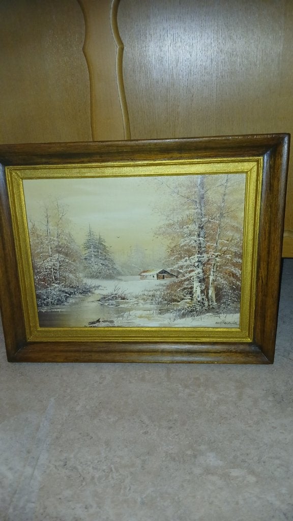 Schilderijden, Antiquités & Art, Paysage, Enlèvement, Peint à la main, Pastel