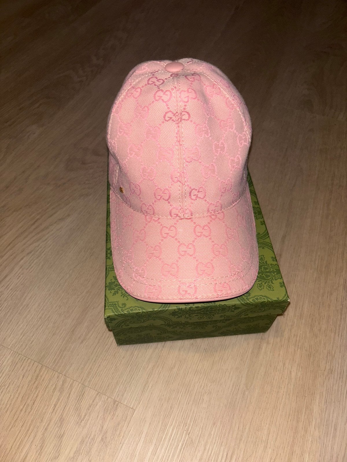 Roze gucci pet, Kleding | Heren, Hoeden en Petten, Ophalen of Verzenden, Zo goed als nieuw, Pet