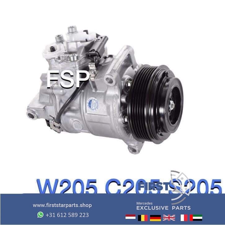 W205 aircopomp Mercedes C Klasse 2014-2019 C205 S205 klima, Utilisé, -, -, Enlèvement ou Envoi