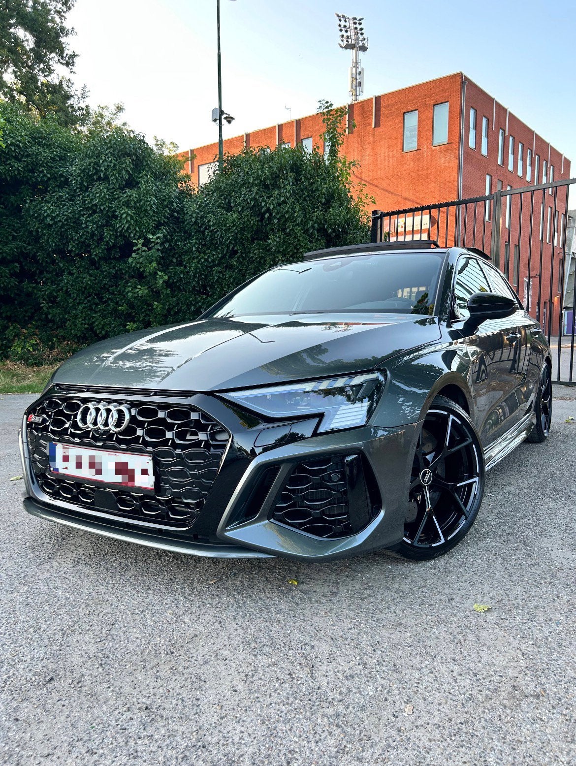 Audi RS3 2022 | Full Option | Daytona Grijs | 75.000 km, Auto's, Dealer onderhouden, Euro 6, RS3, Leder