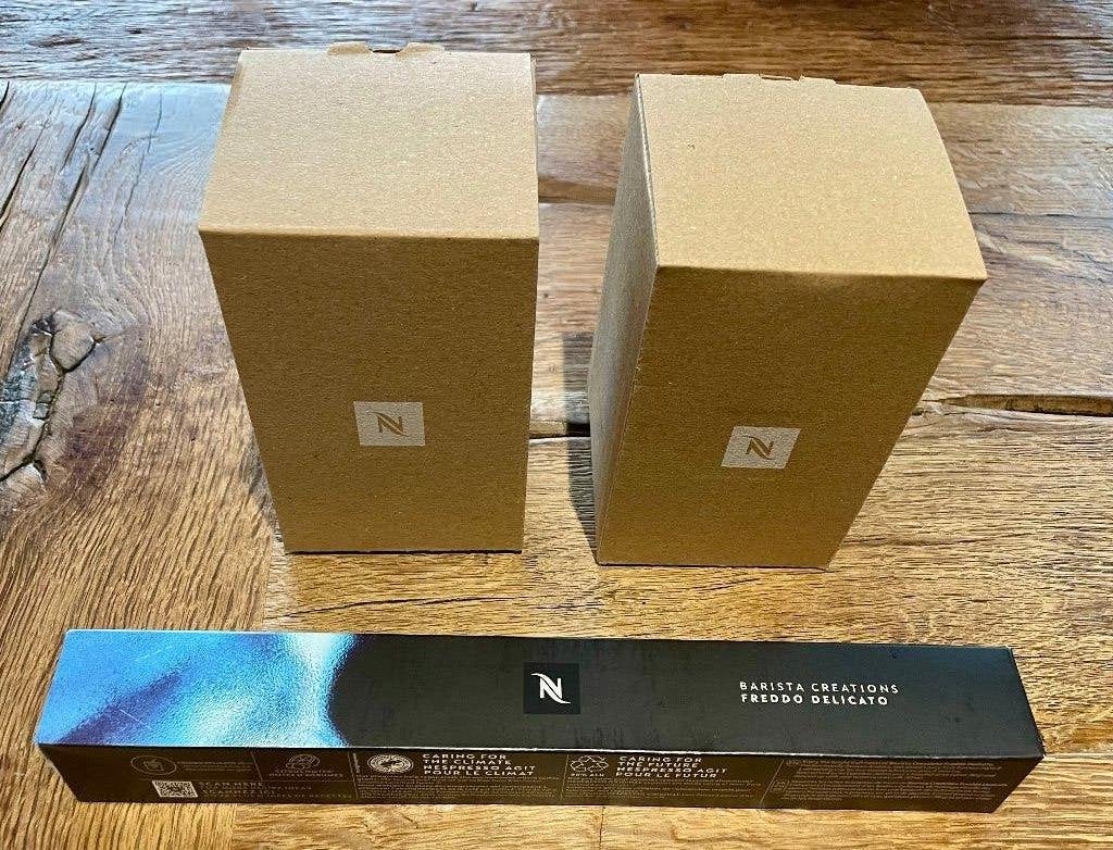 2 Barista receptglazen large nespresso, Ophalen of Verzenden, Nieuw