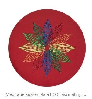 Meditatiekussens van Yogitri robijnrood, Sports & Fitness, Yoga & Pilates, Enlèvement, Neuf, Autre