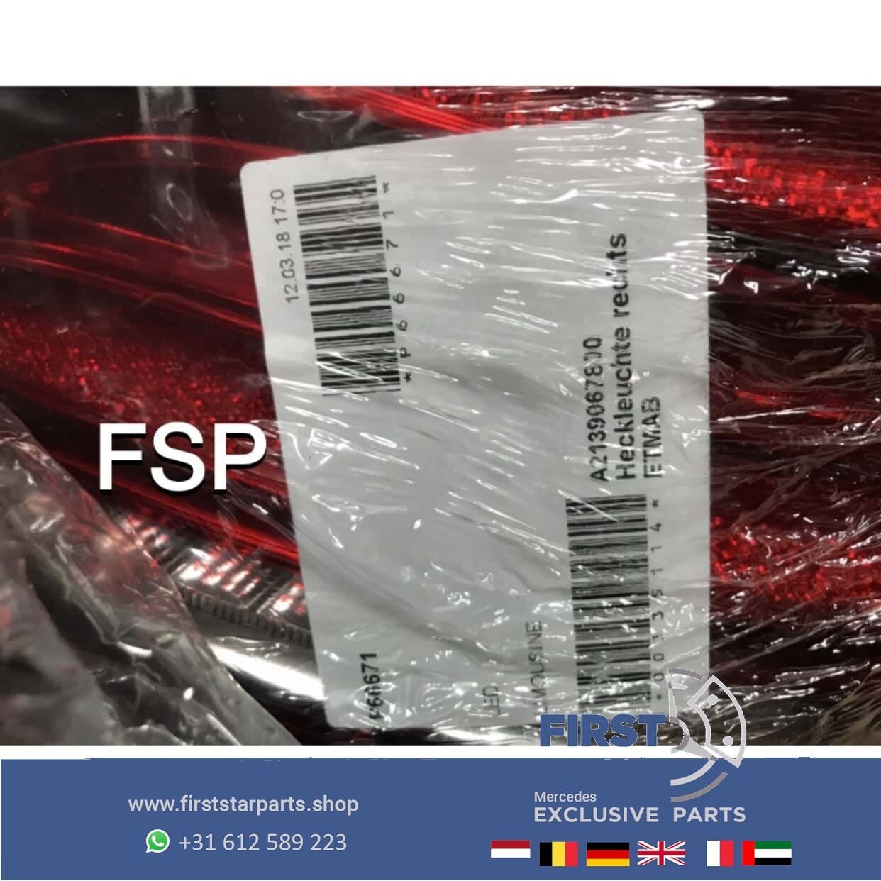 W213 VOL LED ACHTERLICHT RECHTS Mercedes E Klasse 2016-2021, Gebruikt, -, Ophalen of Verzenden, -