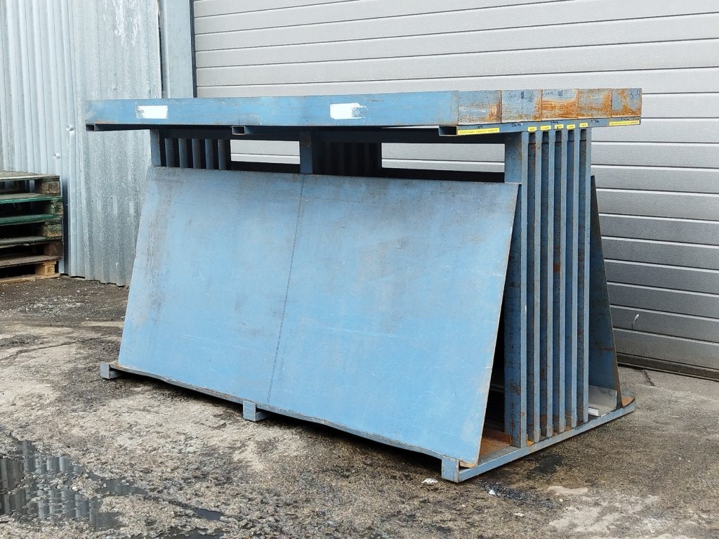 Metaalplaten rek - staalplaten stockeren 200 x 110 x 103 cm, Ophalen of Verzenden, Platen rek, Info@timshop.be, Geen idee