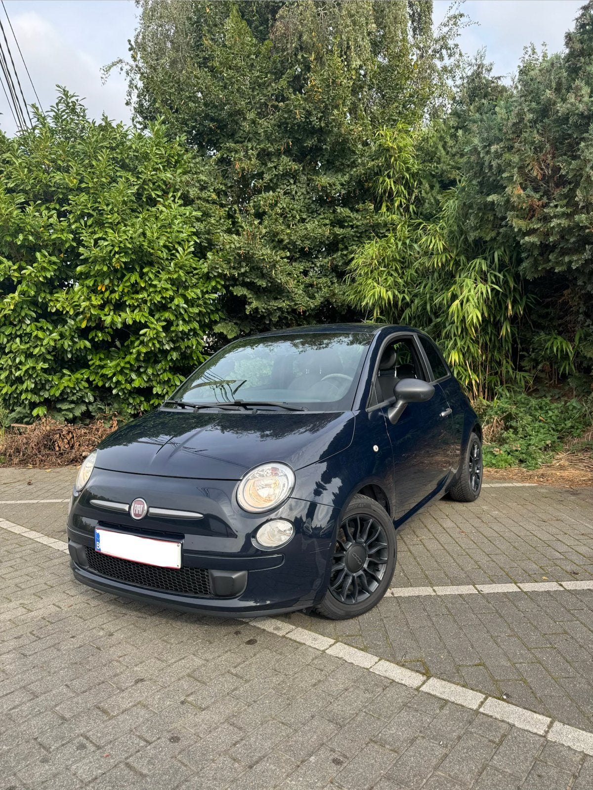 Fiat 500 0.9 Benzine Euro 5 Airco Gekeurd 80 000km, Auto's, Adaptive Cruise Control, Zwart, 875 cc, Leder en Stof