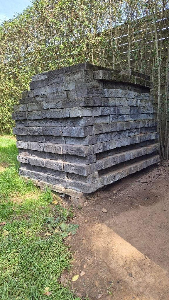Briques de parement anthracite, Bricolage & Construction, Enlèvement, Comme neuf, Briques
