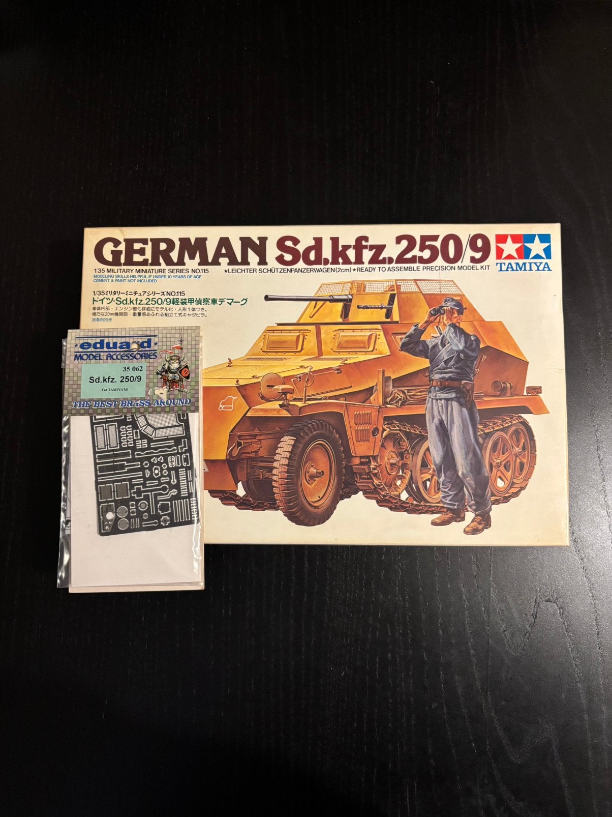 Tamiya 1/35 German Sd.Kfz.250/9 + PE extra’s, Hobby & Loisirs créatifs, Camion, Enlèvement ou Envoi, Comme neuf, 1:32 à 1:50