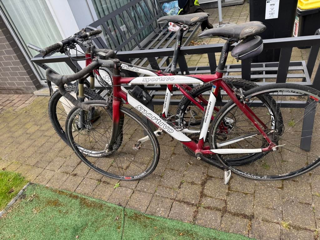 Koersfiets en mountsinbike, Fietsen en Brommers, Fietsen | Heren | Herenfietsen, Ophalen, Gebruikt, Overige merken