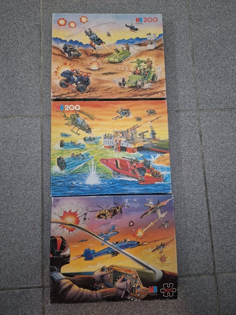 GI Joe 3 puzzels, Ophalen of Verzenden, Meer dan 50 stukjes, Gebruikt, 6 jaar of ouder