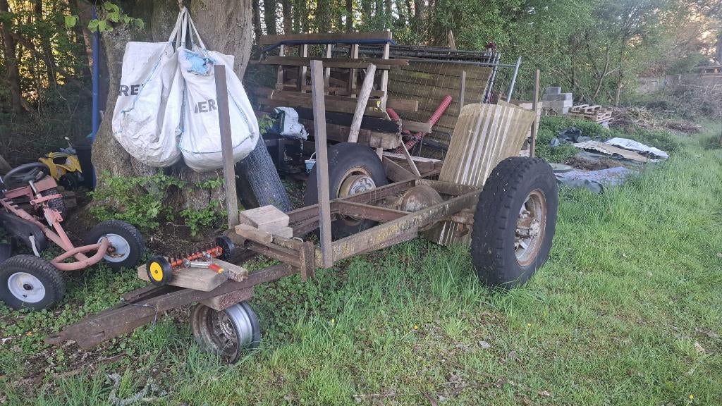 A vendre remorque à bois forestière, Enlèvement, Utilisé