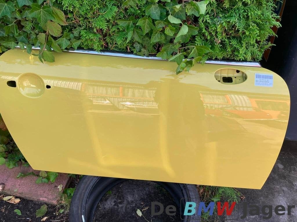 Portier rechtsvoor geel Mini R56 R55 R57 R58 41009628768, Gebruikt, Deur, Mini, Ophalen of Verzenden