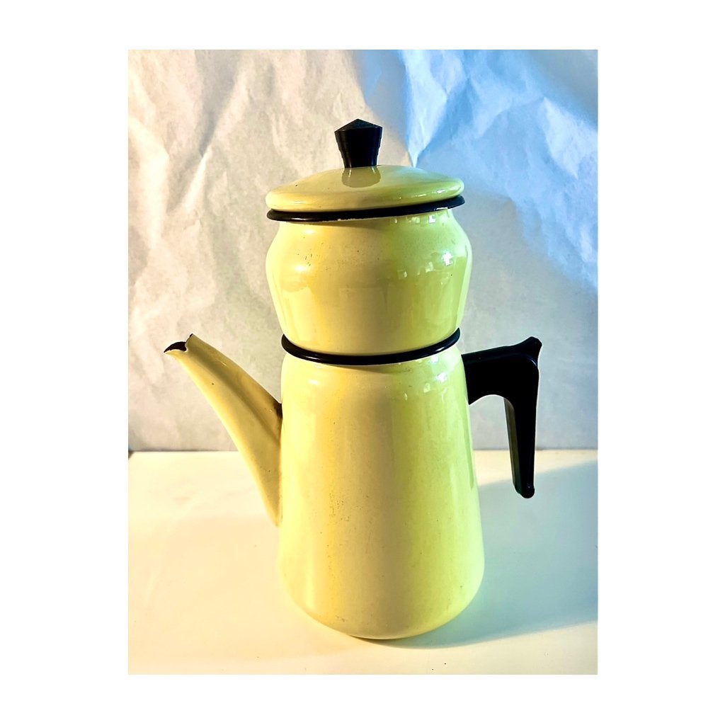 Cafetière émaillée Aubecq originale avec filtre - 60/70, Enlèvement, Comme neuf
