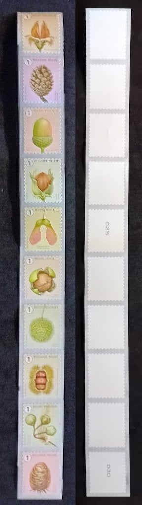 R170 Fruit des arbres 10 Timbres rouleaux 5020/5029 No 25/30, Envoi, Timbre-poste, Autocollant