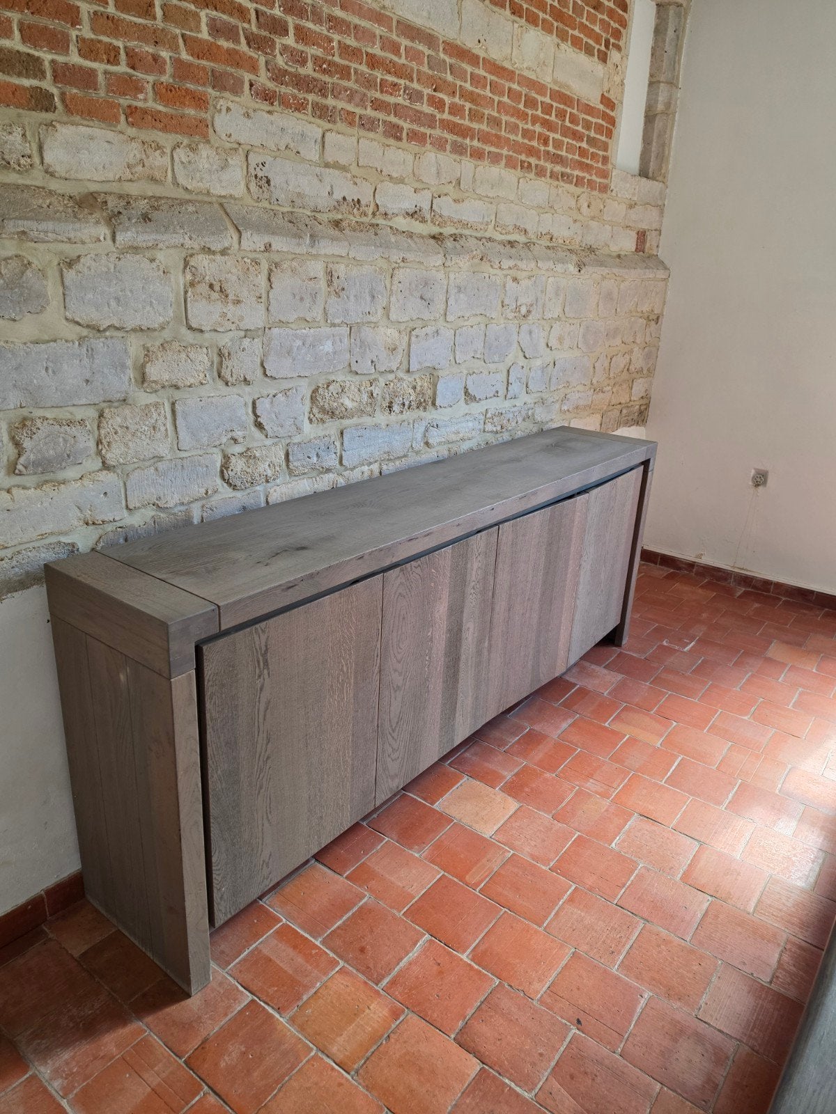 Mooie ruime dressoir / kast – 260 cm, Enlèvement