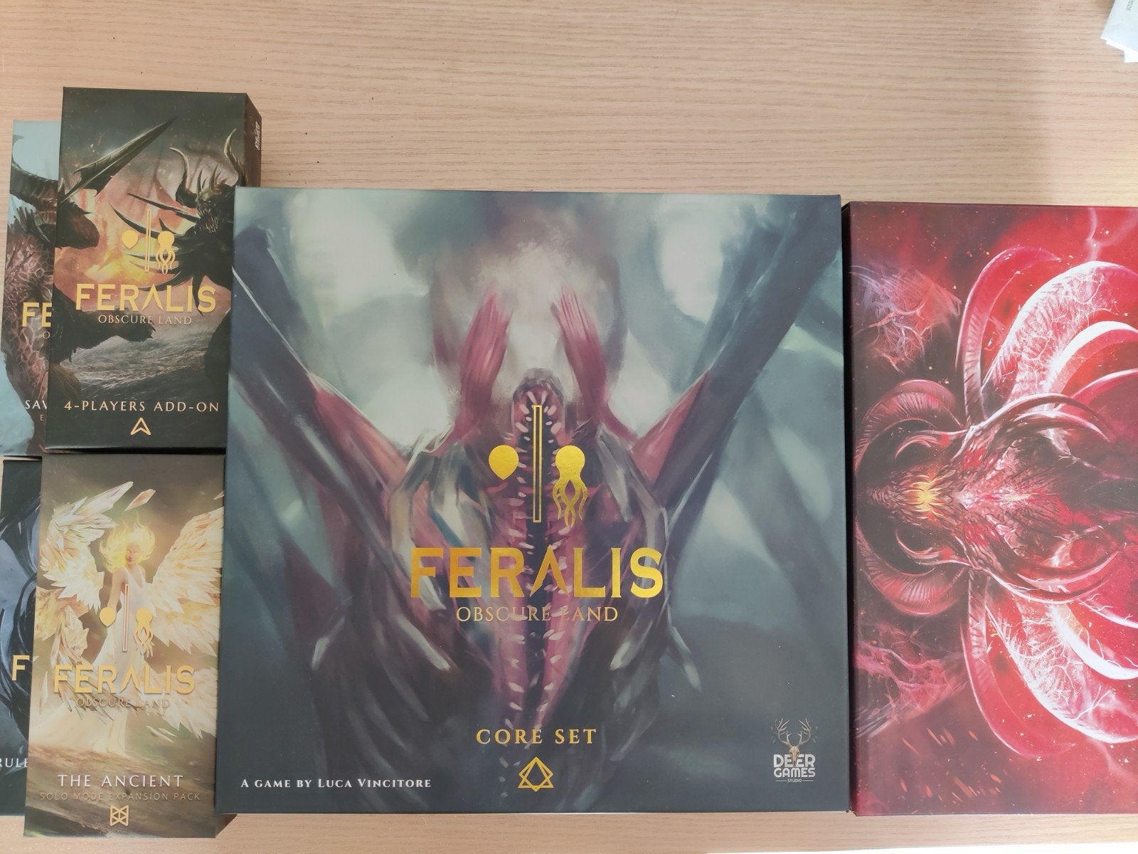 feralis obscure land all in deluxe kickstarter, Een of twee spelers, Ophalen, Nieuw