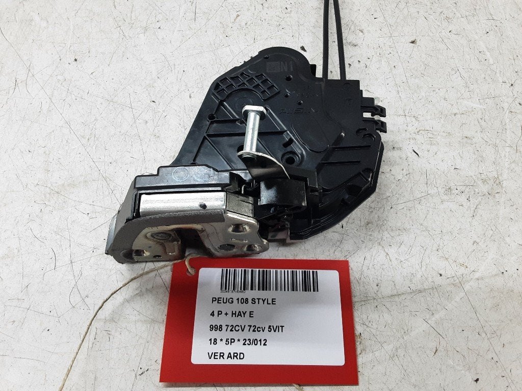 SERRURE DE PORTE ARRIÈRE DROITE Peugeot 108 (01-2014/-), Kontakt-peugeot@peugeot.com, Utilisé, Arrière, Peugeot Deutschland GmbH