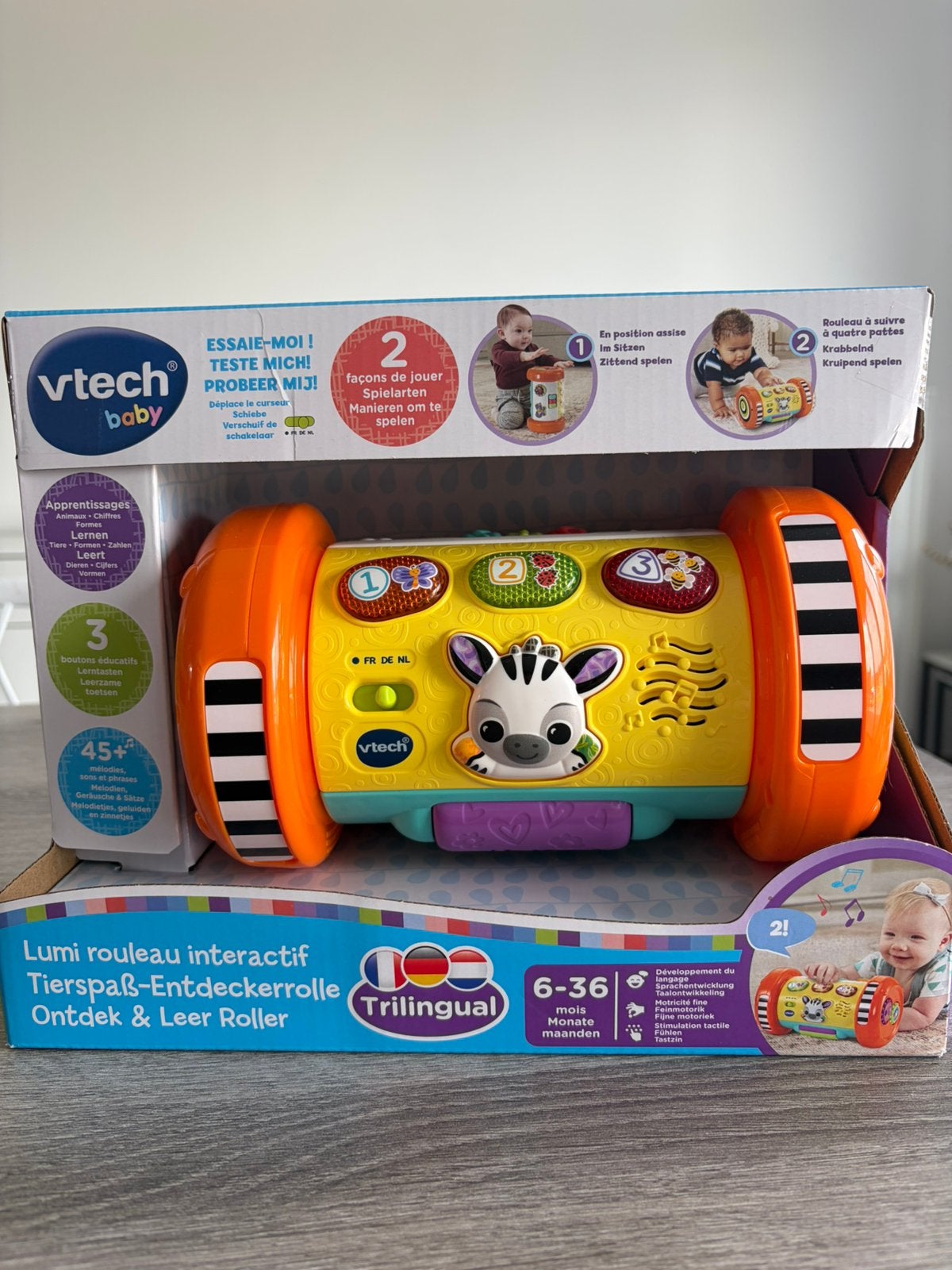 Ontdek & leer roller VTECH, Enlèvement, Neuf, 6 mois à 2 ans