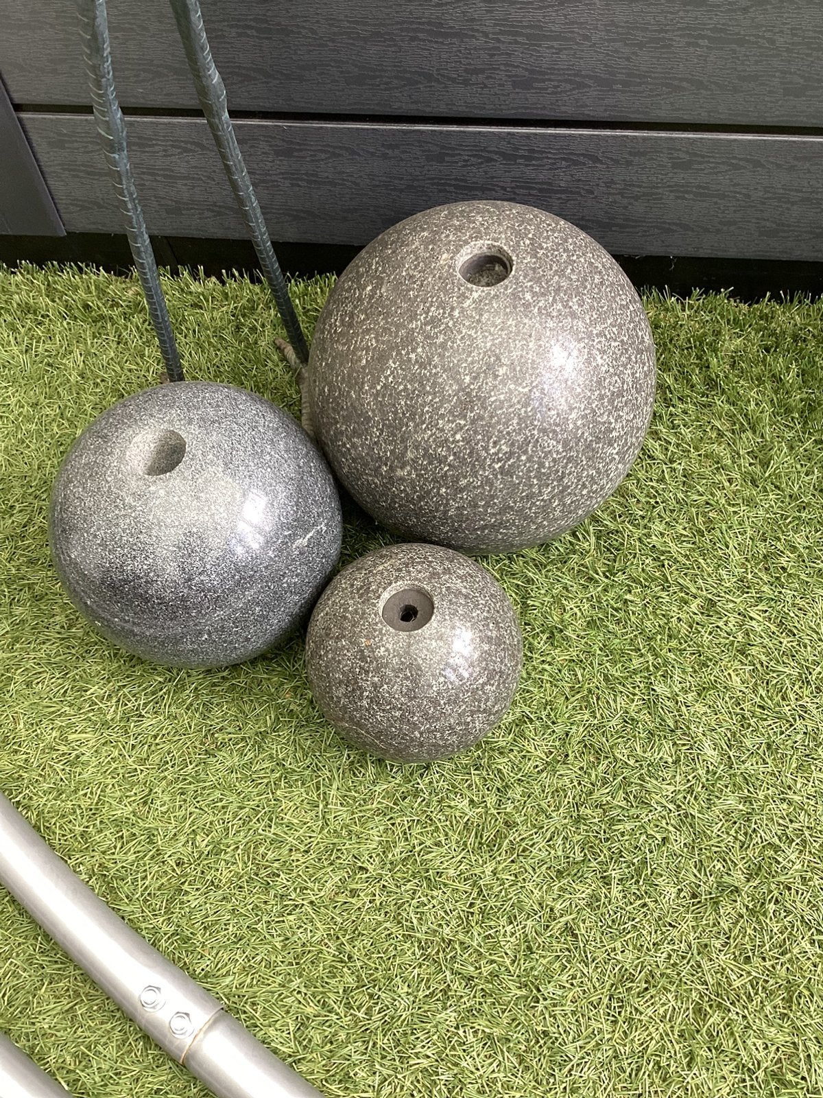 3 granieten bollen zeeer mooi  ook per stuk, Ophalen, Zo goed als nieuw