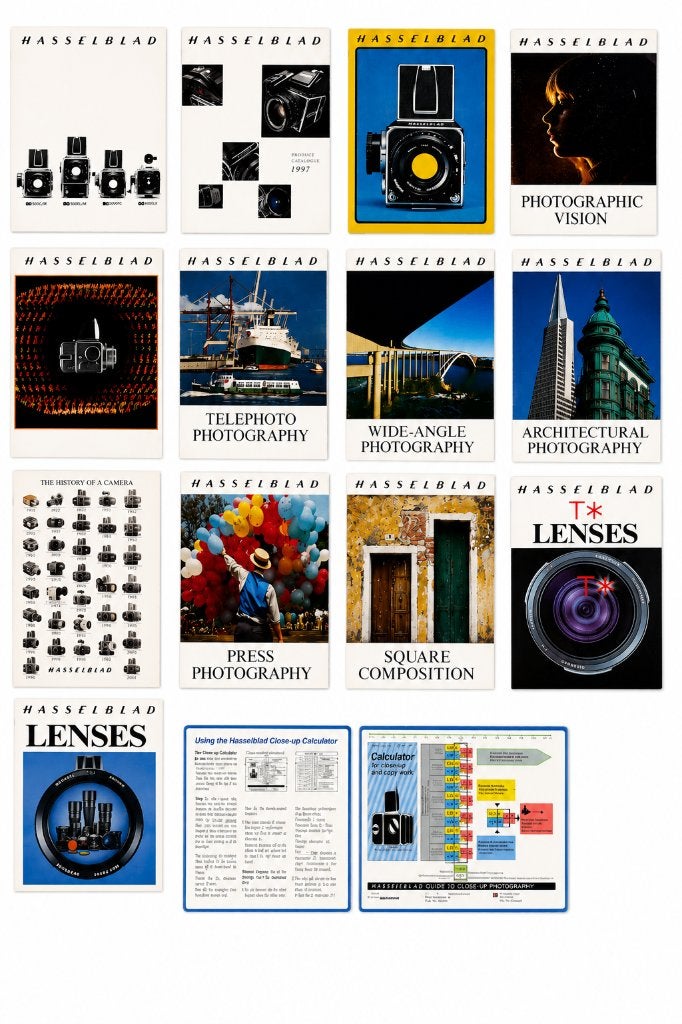 Hasselblad brochures, manuals, price lists, instructions etc, Ophalen