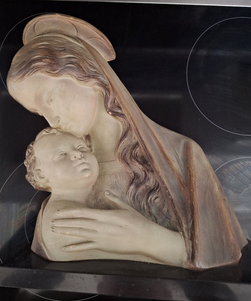 beeld maria met kind, Ophalen, Beeld