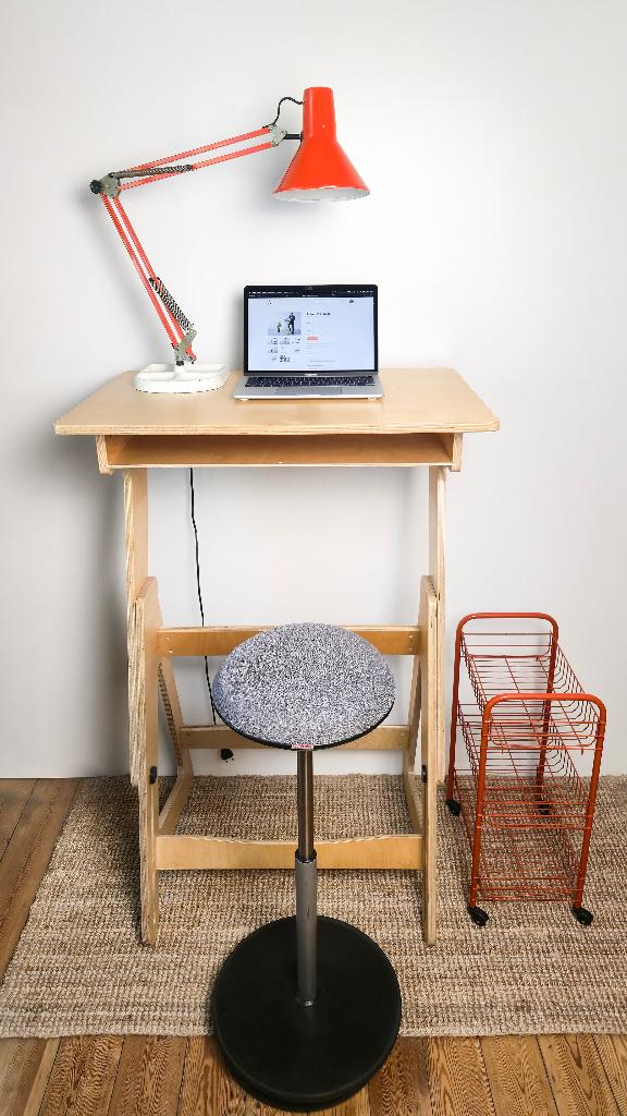 Bureau design ergonomique en bois - JASWIG - StandUp Nomad, Autres marques, Bureau debout, Enlèvement ou Envoi, Comme neuf