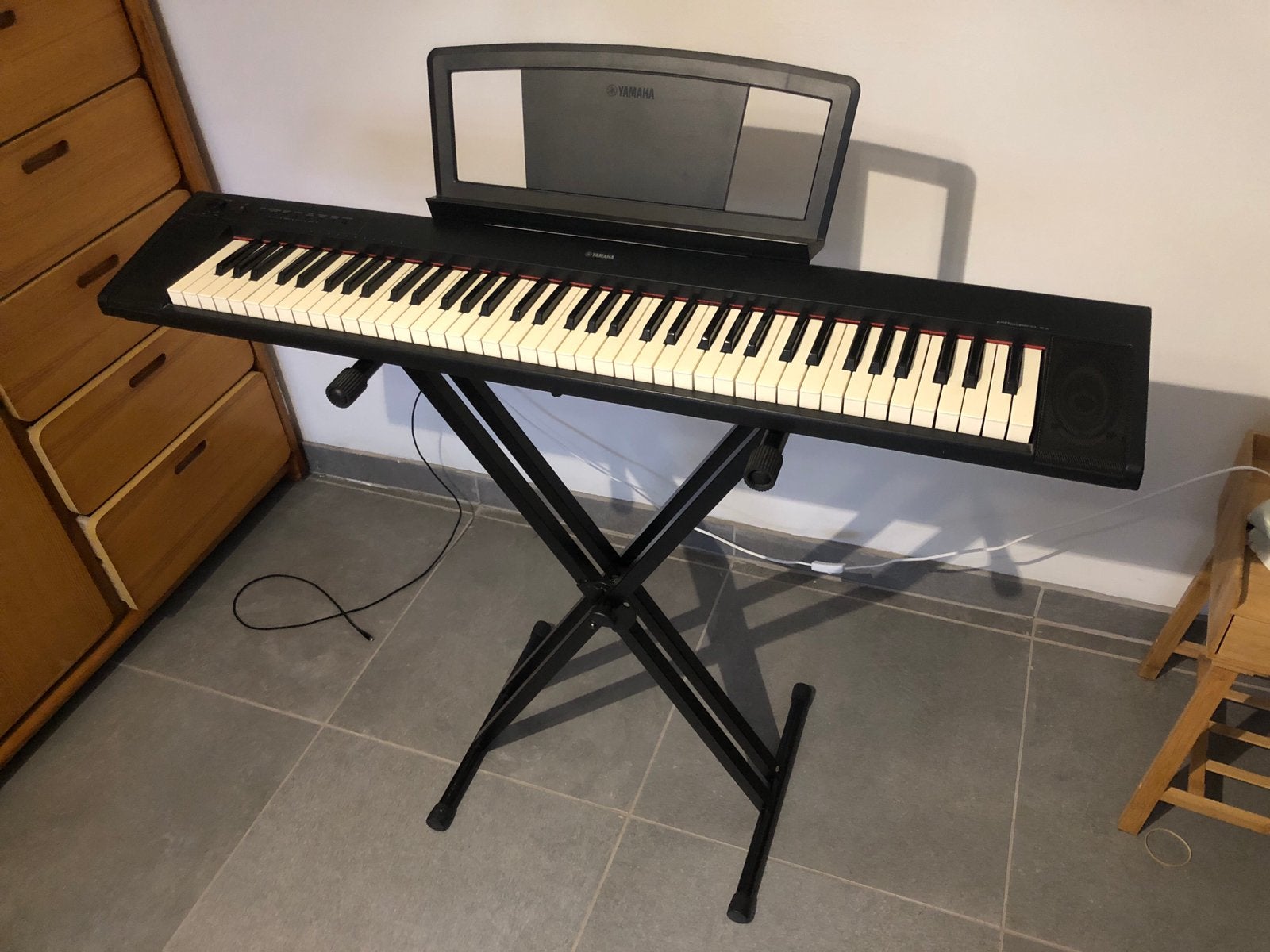 Yamaha keyboard piaggero np-31, Musique & Instruments, Claviers, Yamaha, Comme neuf, Enlèvement, Avec pied