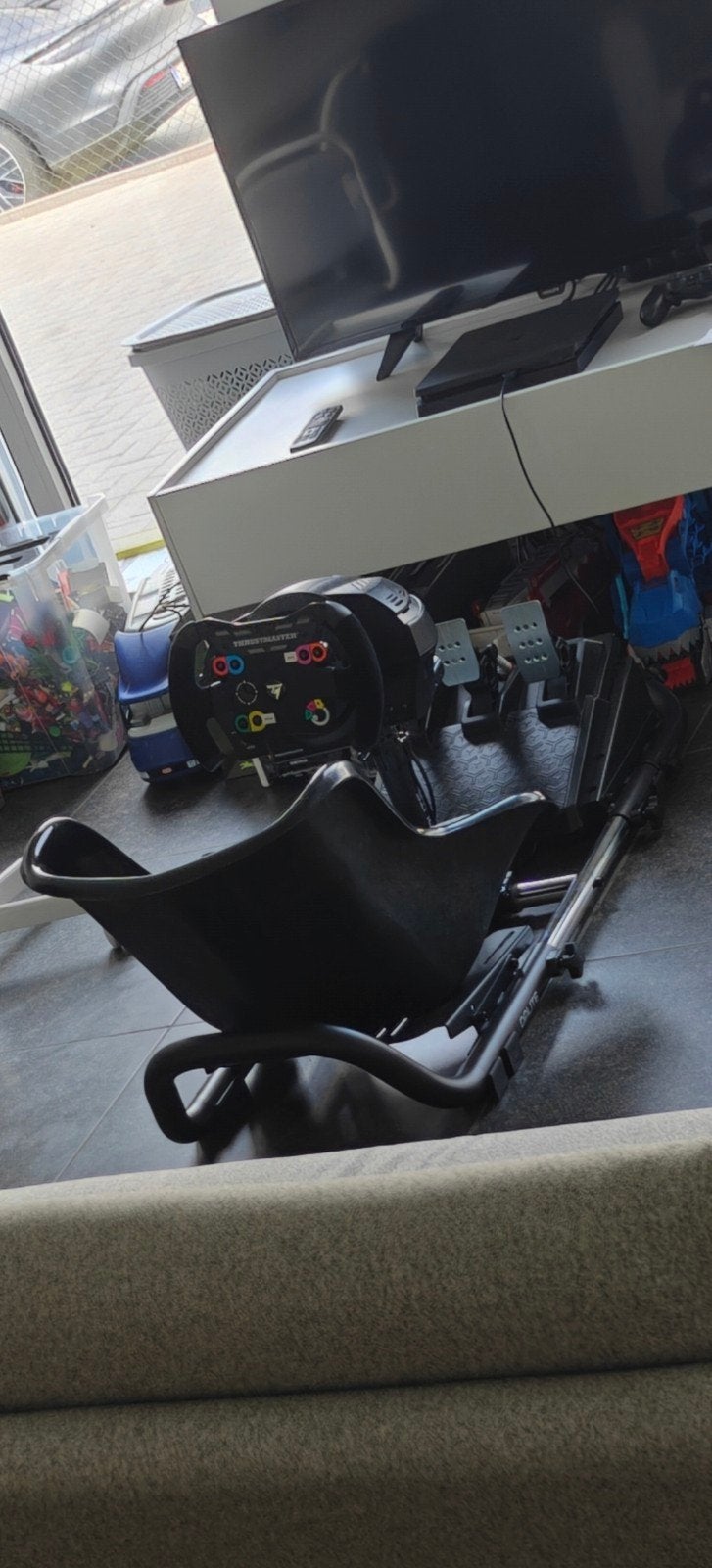 Thrustmaster T300rs met simrig, Games en Spelcomputers, Ophalen, Gebruikt