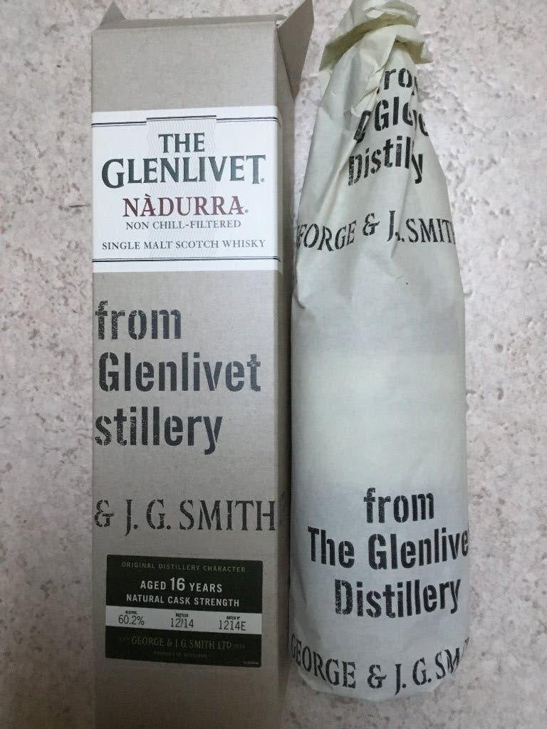 The Glenlivet Nadūrra, 16 j, gebotteld 12/2014. Batch 1214e., Verzamelen, Ophalen of Verzenden