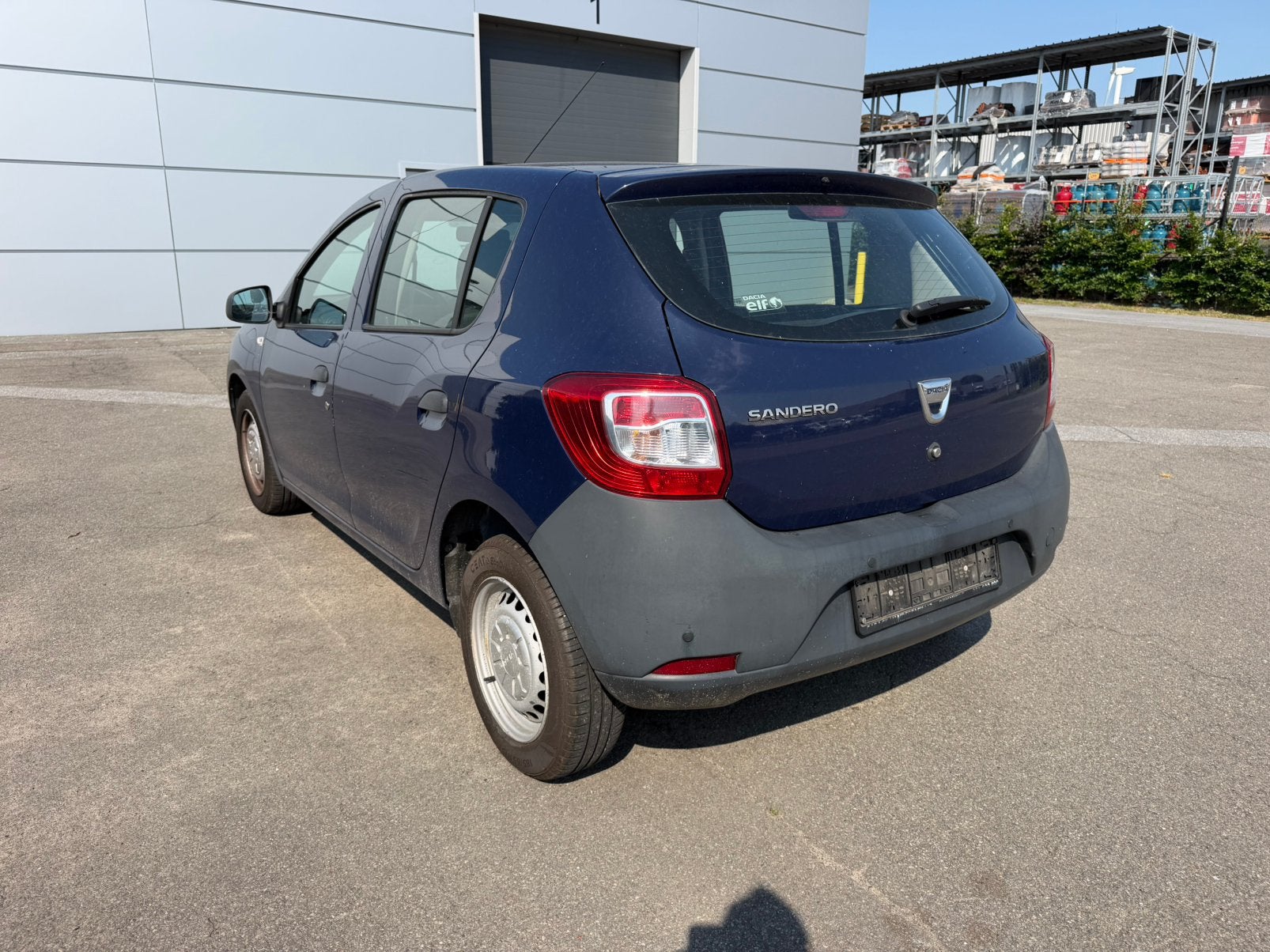 Dacia Sandero 1.2 benzine 54 Kw,Bj 2015,Euro 5, Auto's, Dacia, Voorwielaandrijving, Euro 5, Stof, Blauw