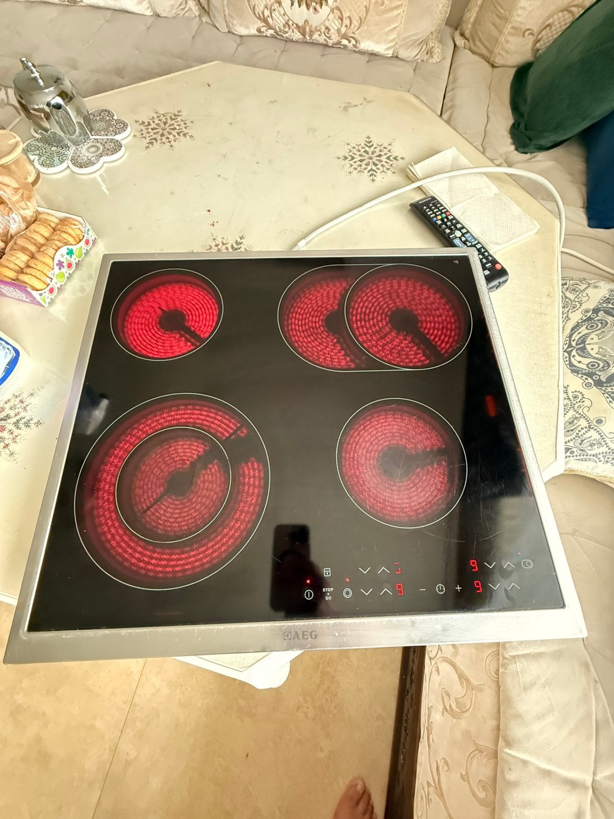 Taque AEG VITROCÉRAMIQUE, Electroménager, Tables de cuisson, Enlèvement ou Envoi