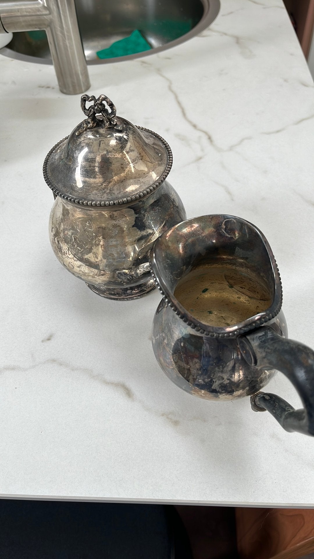 Suiker en melkpot groot, Ophalen of Verzenden, Gebruikt