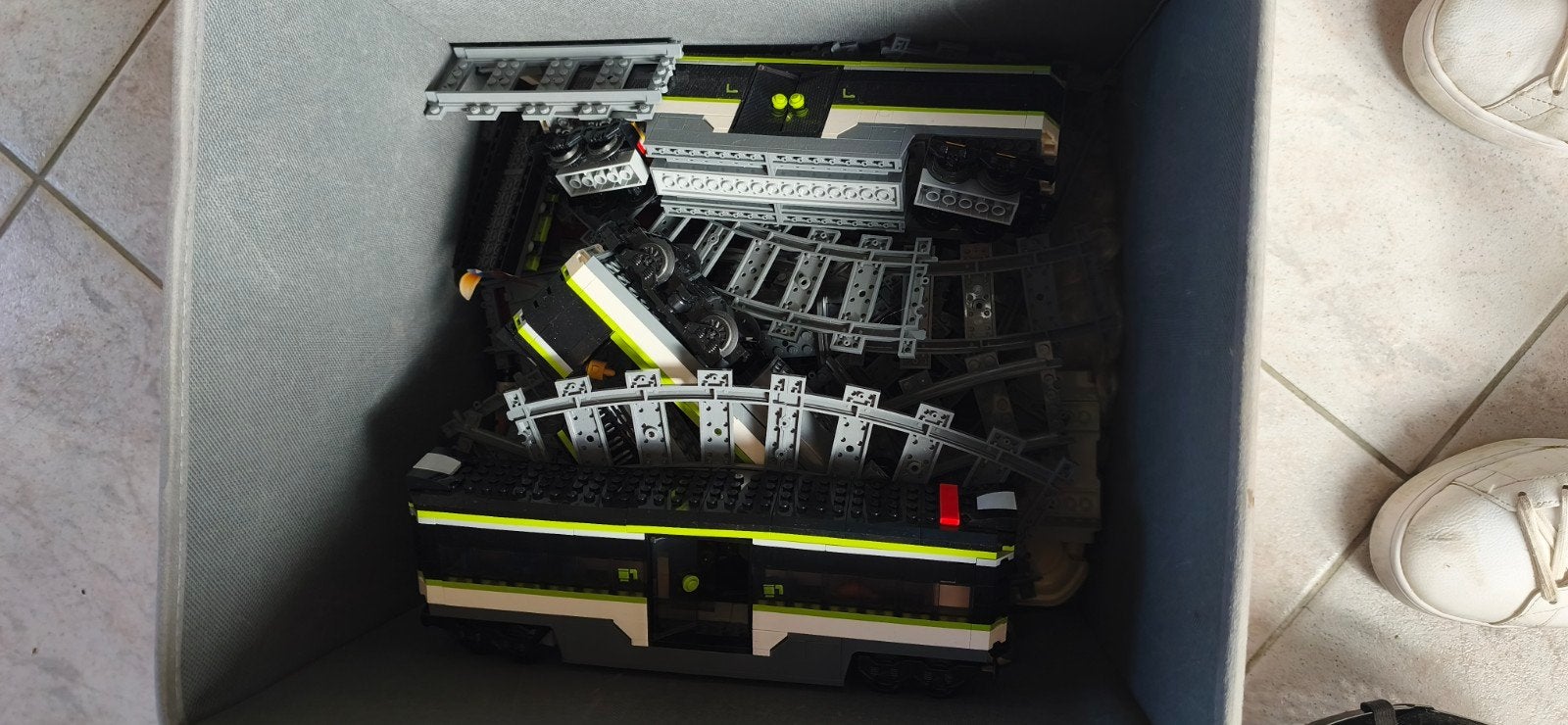 Lego trein met extra sporen., Enlèvement, Lego