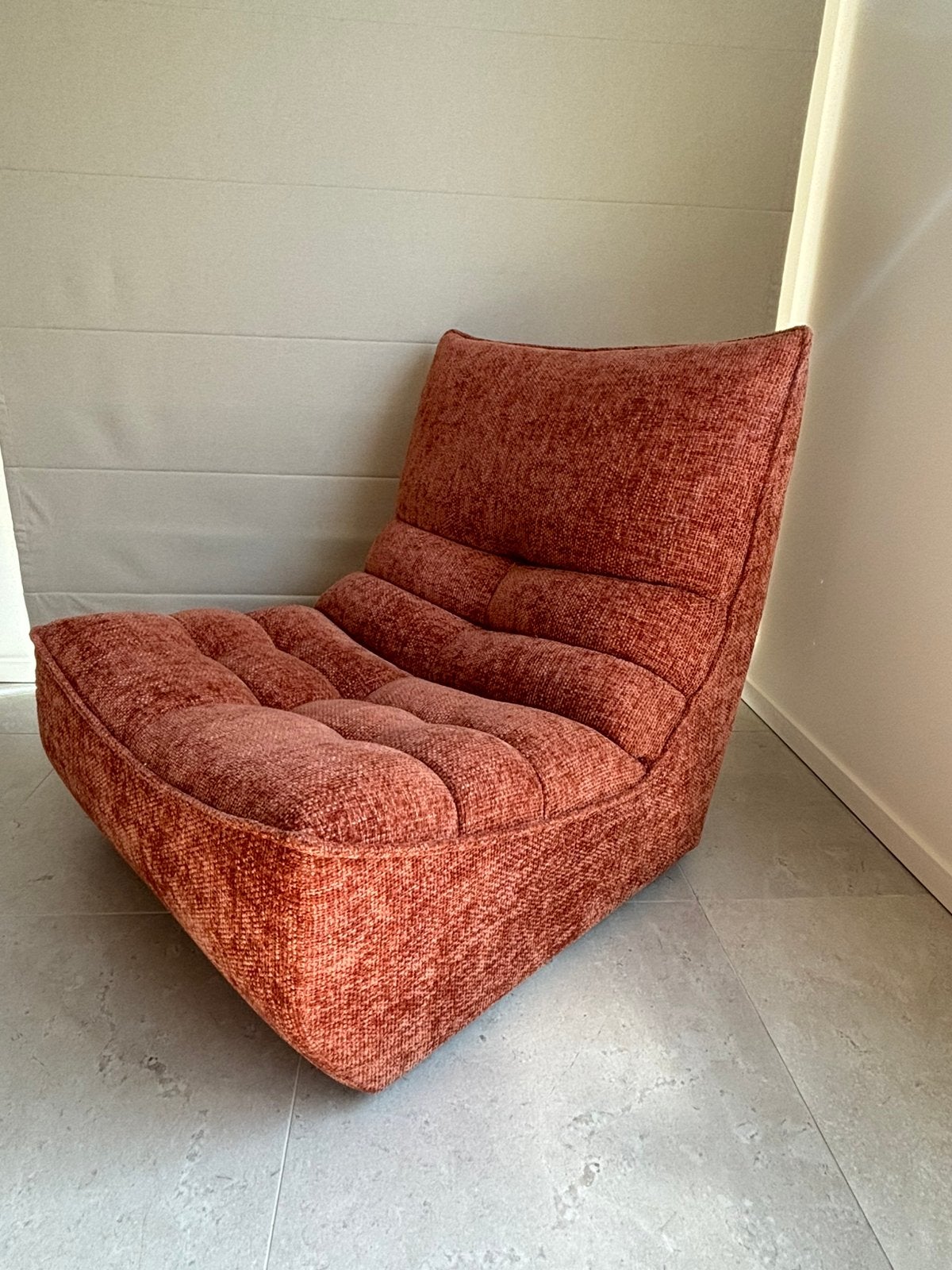 Lounge fauteuil oranje, 75 à 100 cm, Comme neuf, Enlèvement, 75 à 100 cm
