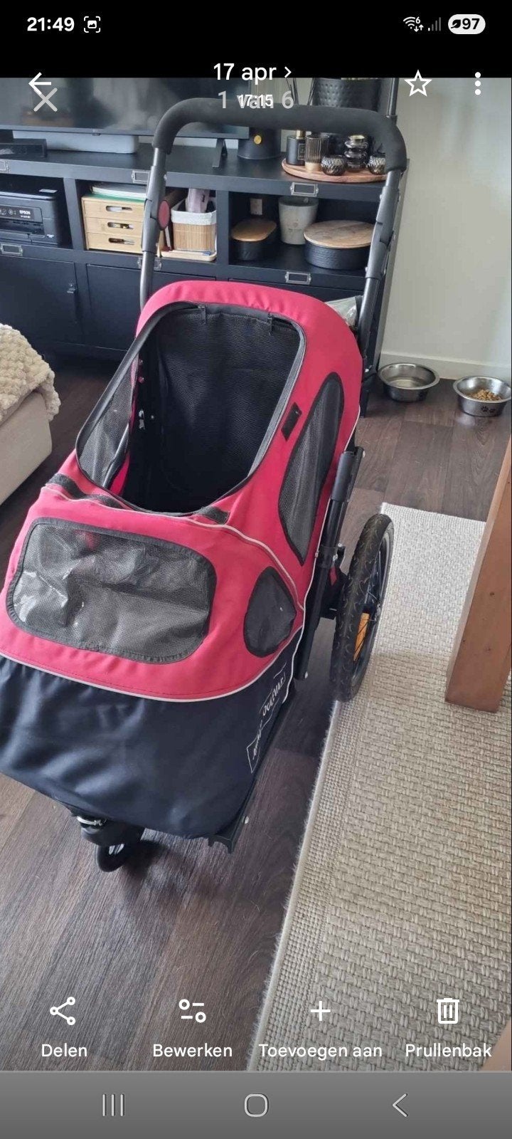 fietskar, buggy, Dieren en Toebehoren, Ophalen