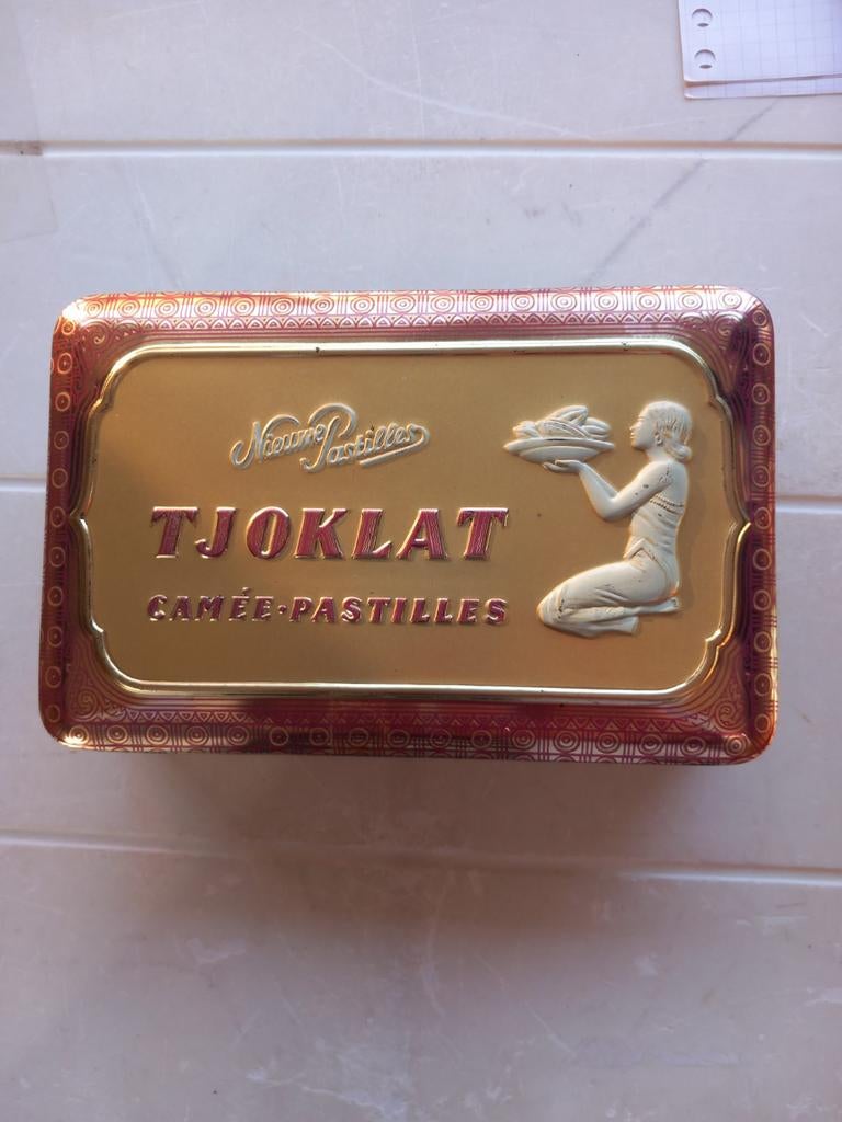 Mooi metalen doosje van Tjoklat 16,5x10,5x5,5 cm, Verzamelen, Ophalen of Verzenden