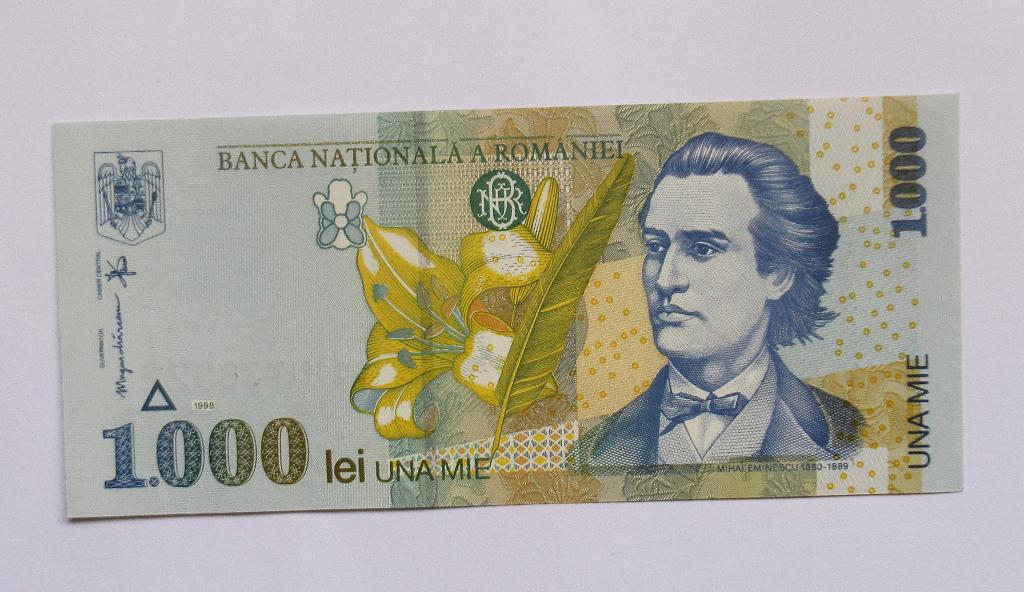 Roemenië 1000 Lei 1998, Envoi