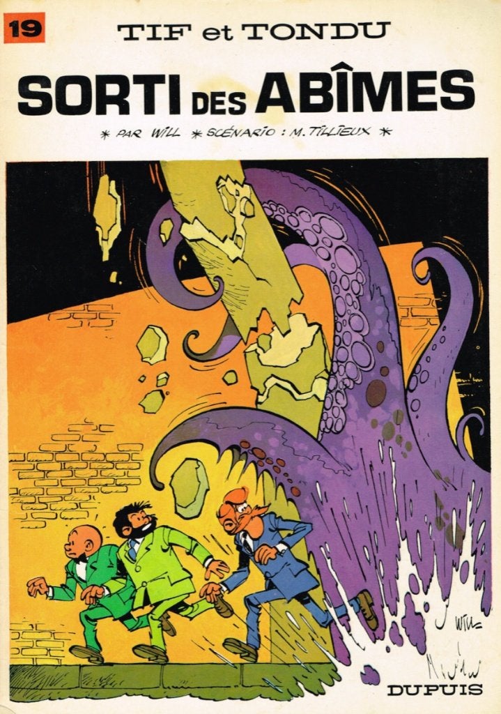 TIF ET TONDU SORTI DES ABIME 1972 TTB ETAT, Gelezen, Will & Tillieux, Eén stripboek, Ophalen of Verzenden