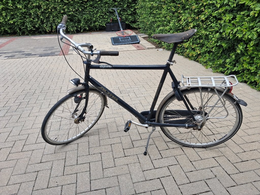 Herenfiets, Gebruikt, Versnellingen, 65 cm of meer, Trommelrem
