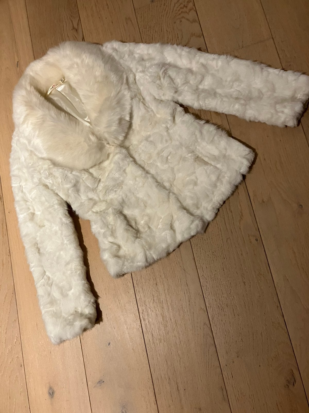 Damesjasje in imitatiebont, Kleding | Dames, Ophalen of Verzenden, Gedragen, Maat 38/40 (M), Wit
