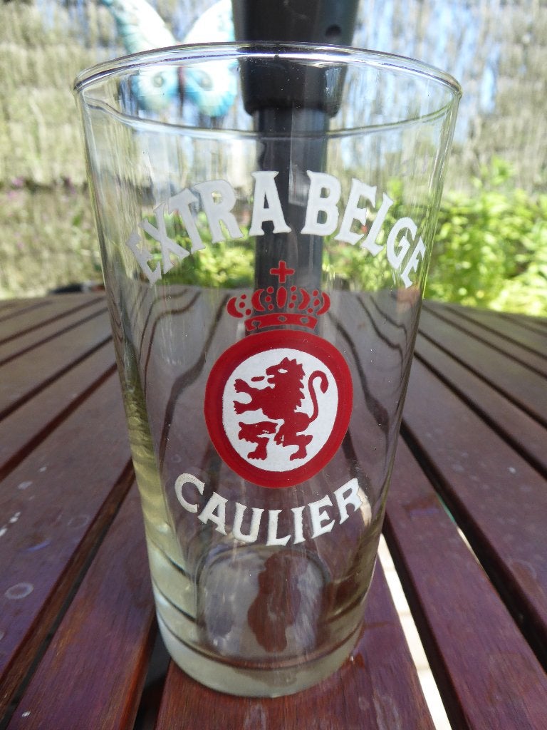 verre extra belge caulier 33cl, Enlèvement ou Envoi, Comme neuf, Verre ou Verres