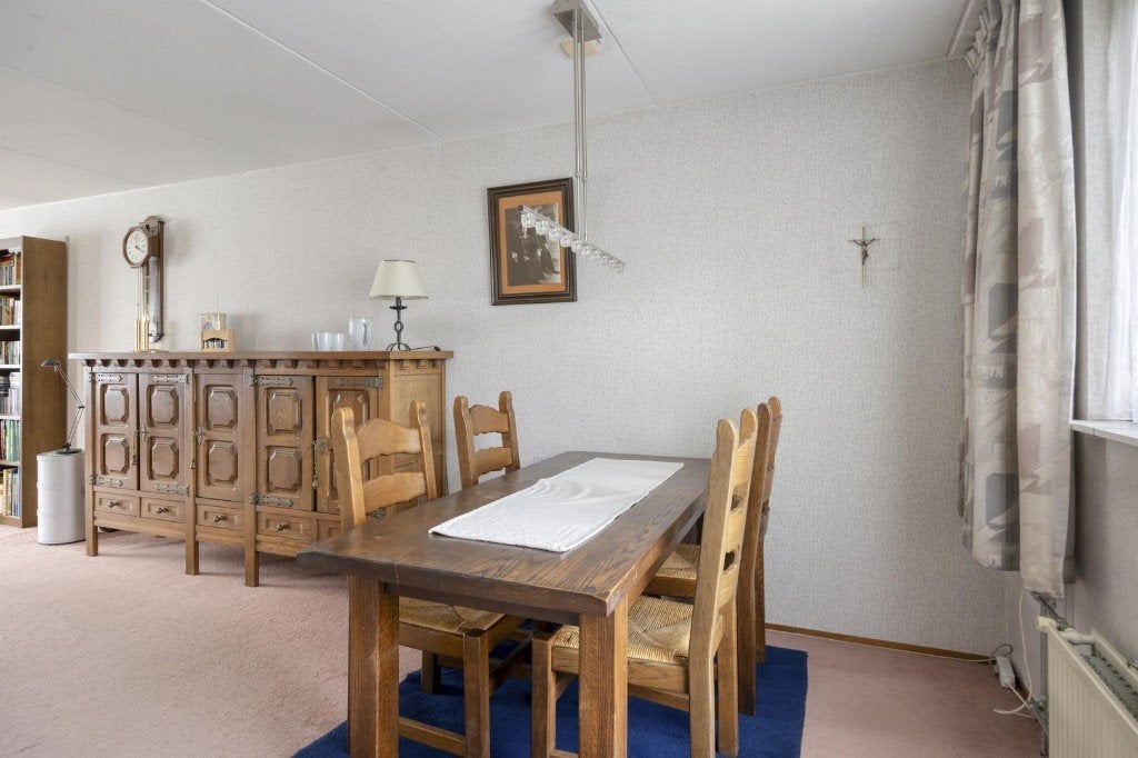 Compleet massief eiken interieur, Huis en Inrichting, Complete eetkamers, Gebruikt, 4 tot 6 stoelen, Ophalen