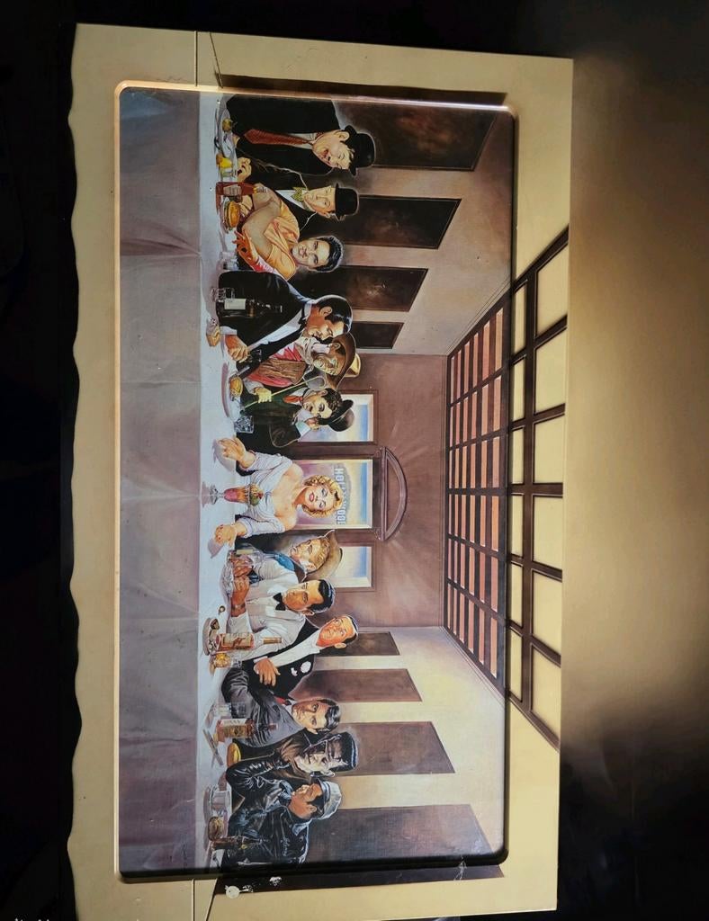 Schilderij Het laatste avondmaal (Hollywood) 105x60, Antiek en Kunst, Ophalen of Verzenden