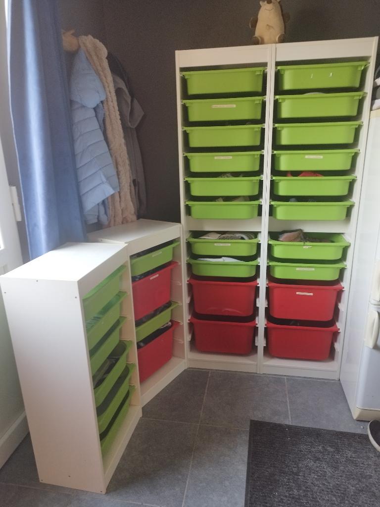 Trofast kasten, Enfants & Bébés, Chambre d'enfant | Commodes & Armoires, Enlèvement, Comme neuf