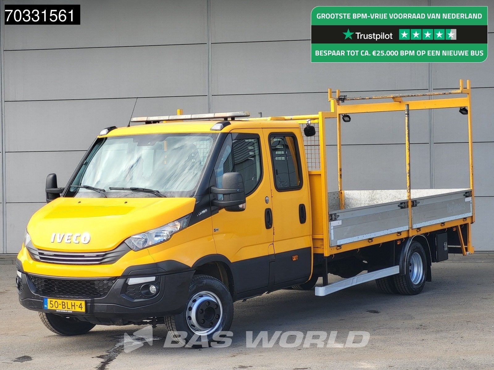 Iveco Daily 70C18 7 Tons Euro6 Automaat Dubbel Cabine Open L, Achat, Euro 6, Entreprise, Diesel