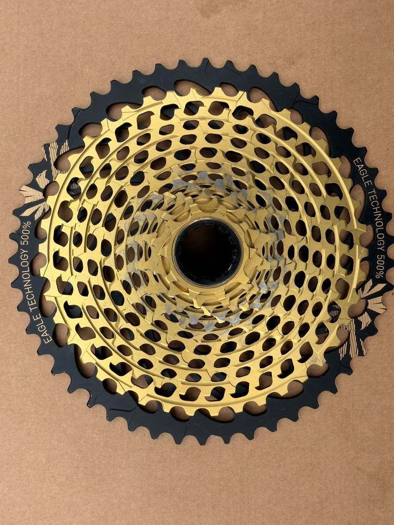 Sram xx1 gold cassette 10-50, Fietsen en Brommers, Fietsonderdelen, Ophalen of Verzenden, Zo goed als nieuw