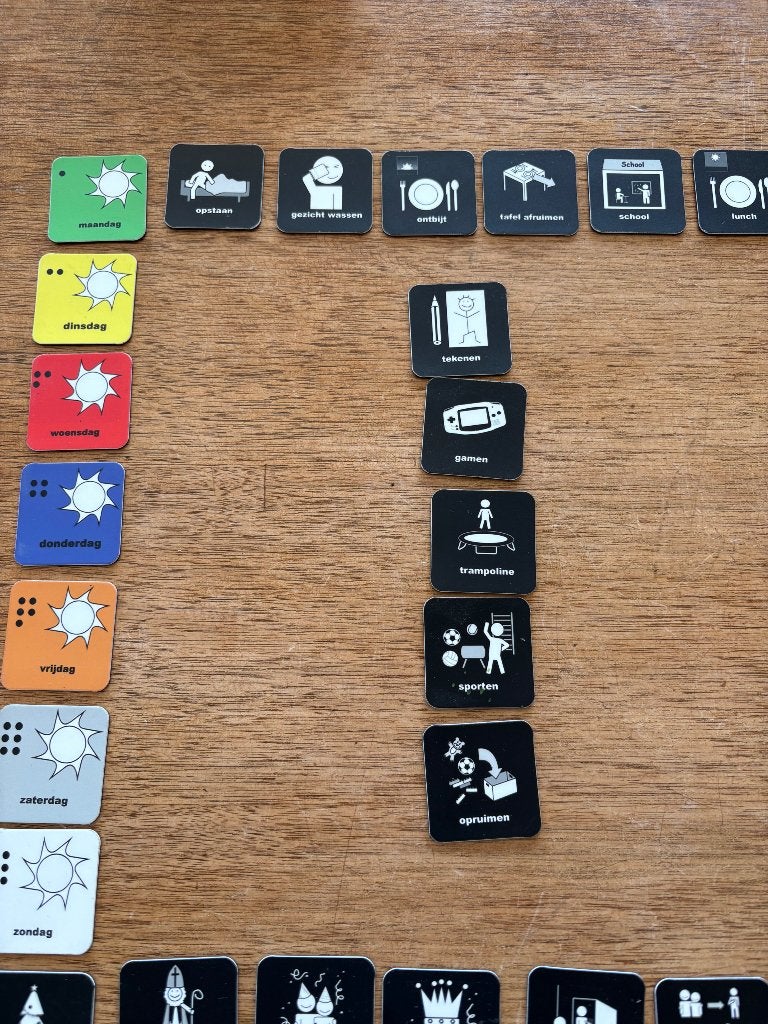 Easy auti pictogrammen, Kinderen en Baby's, Speelgoed | Educatief en Creatief, Ophalen of Verzenden, Gebruikt