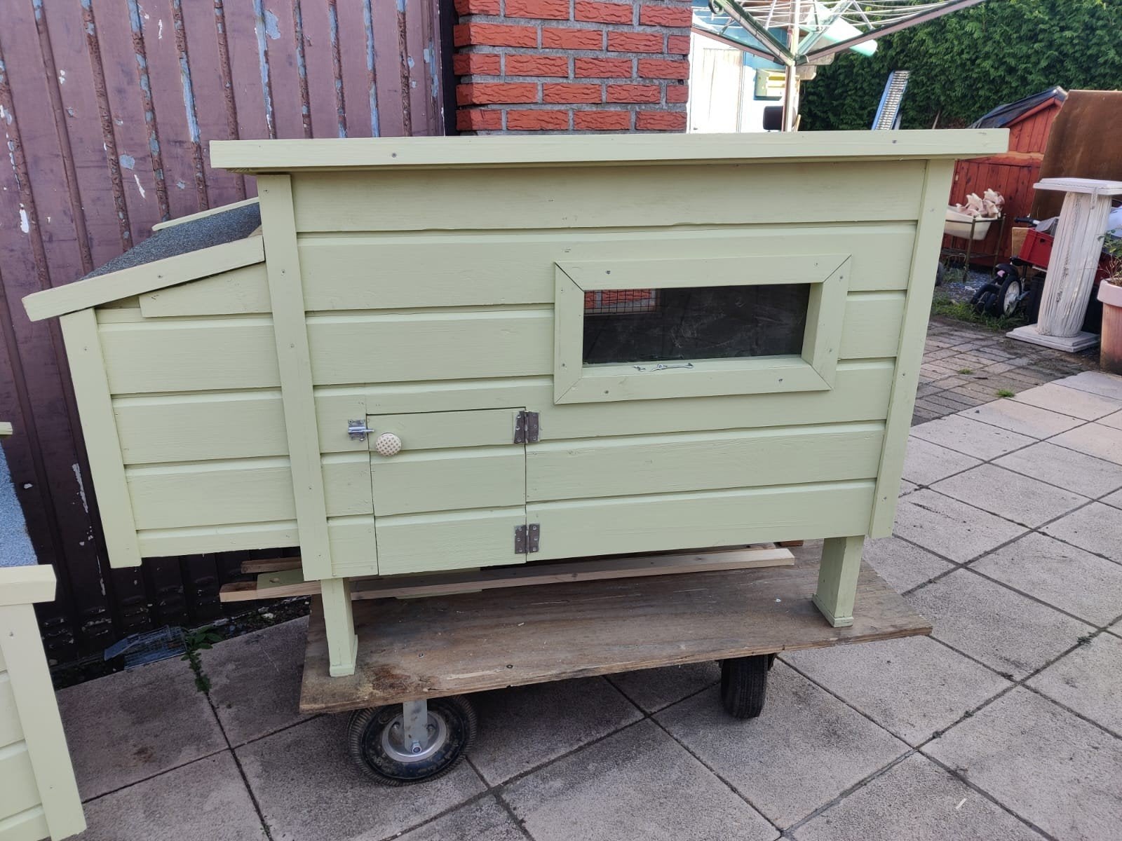 kippenhok te koop, Ophalen, Zo goed als nieuw, Kippenhok of Kippenren
