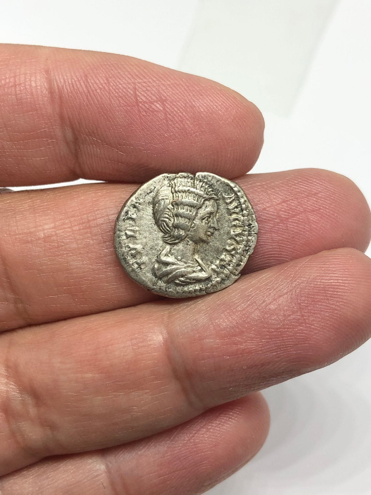 Romeinse munteenheid, denarius Julia Domna 193-217 AD, Postzegels en Munten, Ophalen of Verzenden, Italië, Losse munt, Zilver