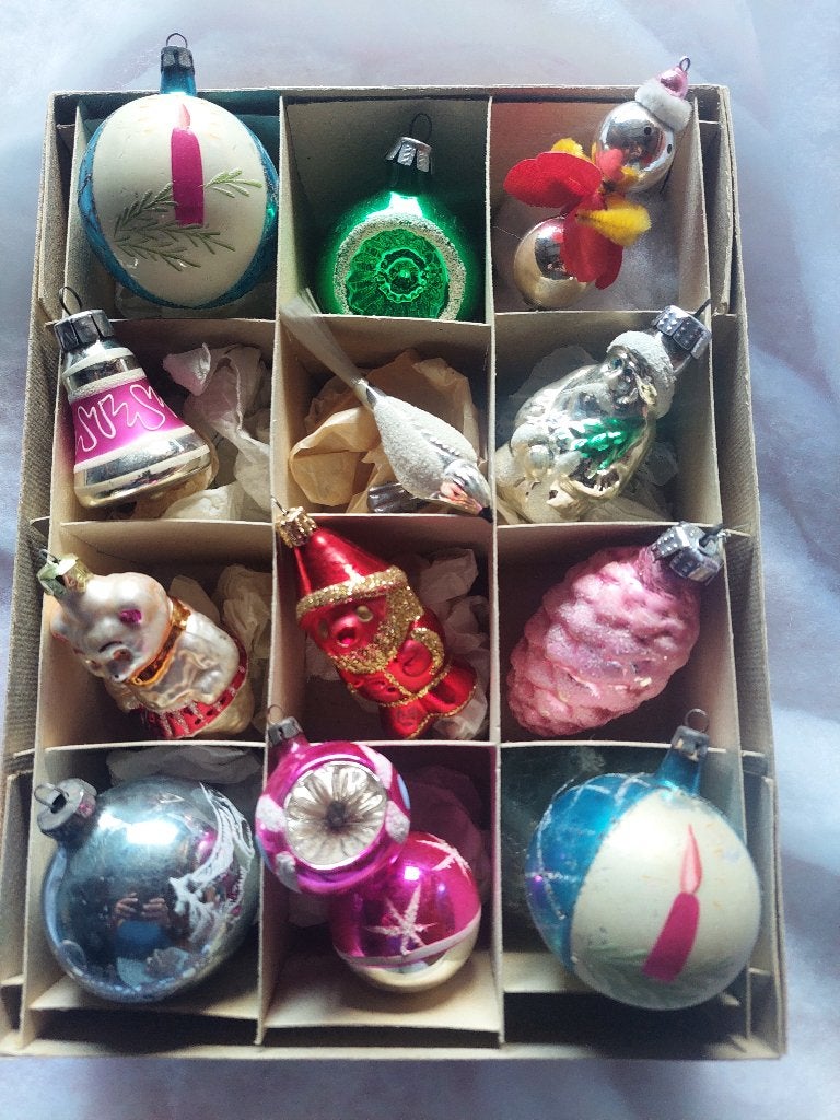 Vintage Kerst ornamenten, Diversen, Ophalen of Verzenden, Zo goed als nieuw